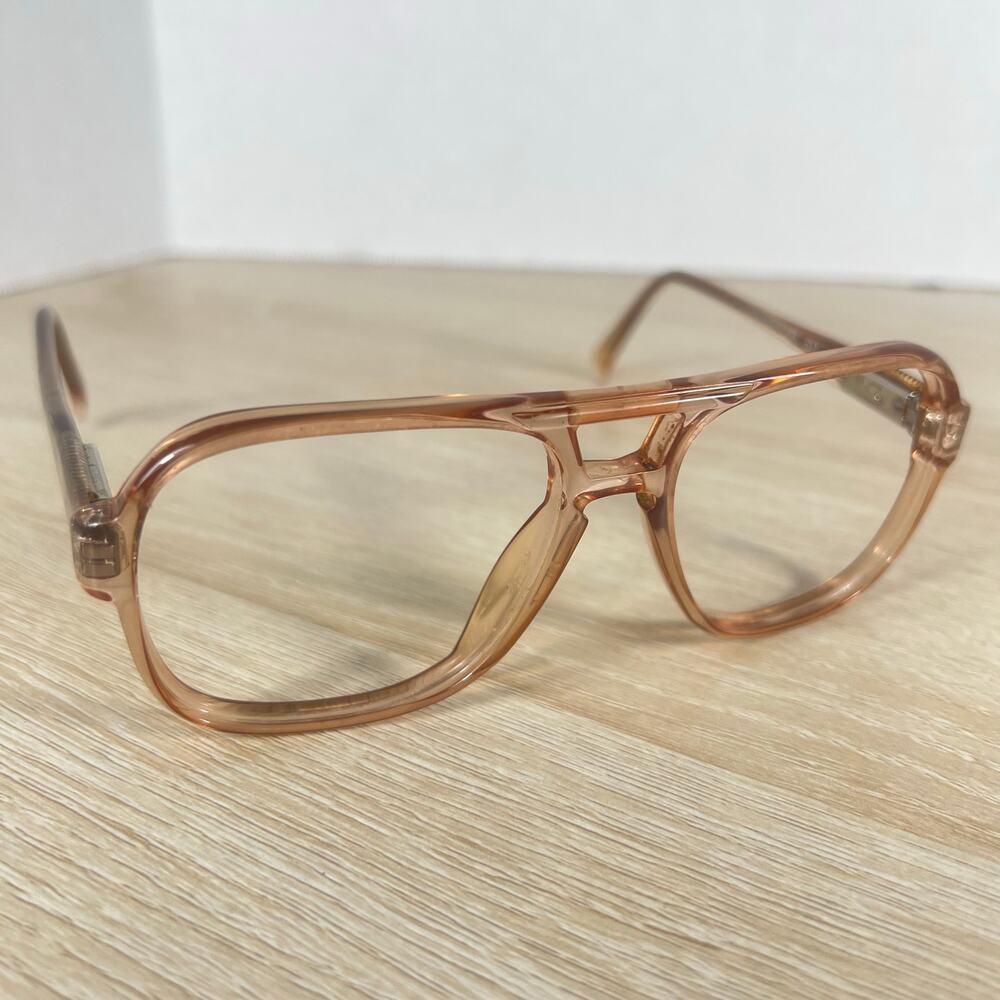 Vintage Safilo Contempora 651 1195 Eyeglasses Oversized Peach 54-16-140
